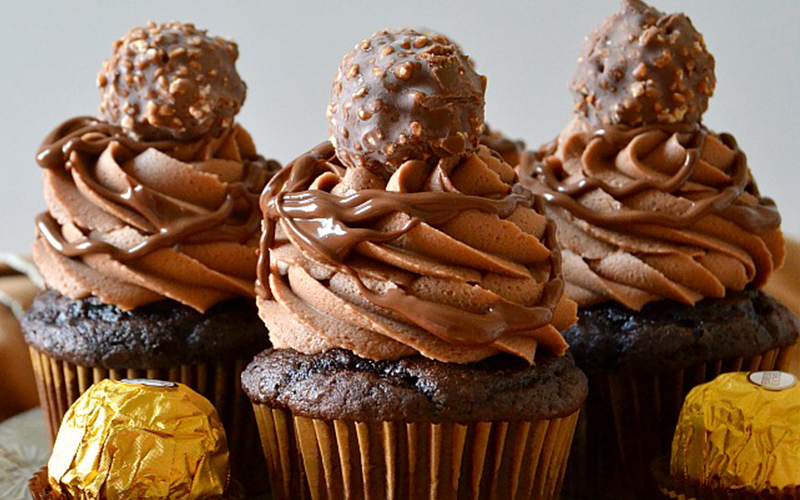 Cupcakes de ferrero