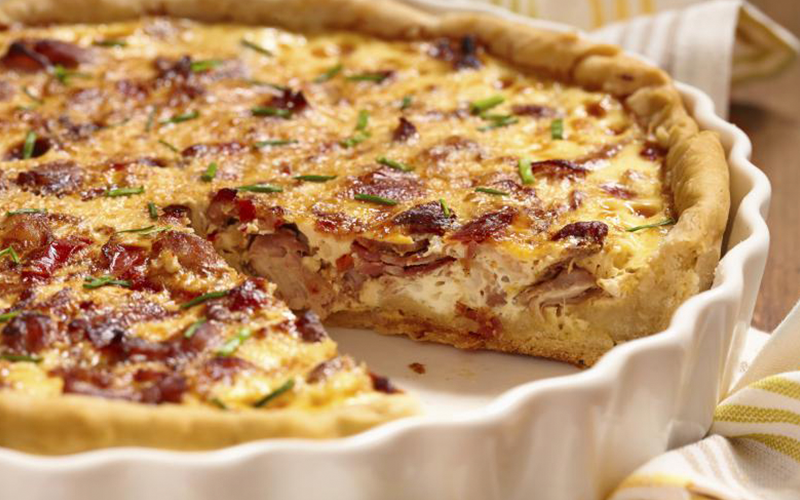 Quiche de tocino