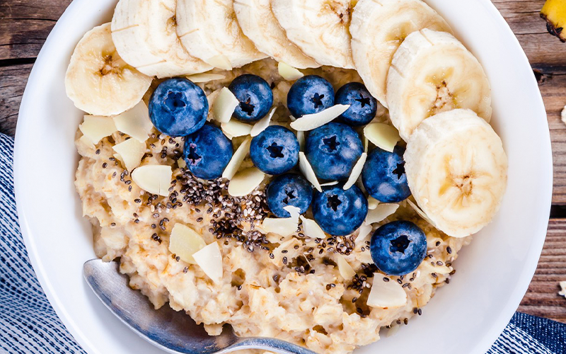 Avena con fruta